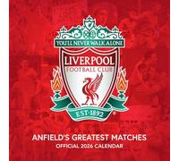 2026 CALENDAR LIVERPOOL FC LEGENDS MONTH TO VIEW SQUARE WALL CALENDAR OFFICIAL PRODUCT