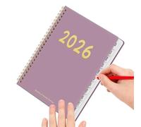 2026 Calendar Planner - 12 Month Spiral Bound Schedule, 2026 Weekly Yearly Large Calendar Poster Jan To Dec Academic Monthly Planner For School Academic Student Women Teacher Family Home College