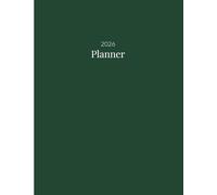 2026 Calendar, Simple Stylish Neutral Royal Green Beige Cover: 365 Day Schedule Plan, Jan- Dez, Extra Space For Notes, Goal Tracking, Daily & Monthly Planner