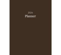 2026 Calendar, Stylish Brown Beige Cover: 365 Day Schedule Plan, Jan- Dez, Extra Space For Notes, Goal Tracking