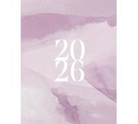 2026 Calendar, Stylish Grey Magenta Pink Watercolor Marble Cover: 365 Day Schedule Plan, Jan- Dez, Extra Space For Notes, Goal Tracking, Daily & Monthly Planner