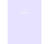 2026 Calendar, Stylish Light Blue Lavender Beige Cover: 365 Day Schedule Plan, Jan- Dez, Extra Space For Notes, Goal Tracking