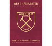 2026 CALENDAR WEST HAM UNITED FC MONTH TO VIEW A3 DELUXE WALL CALENDAR OFFICIAL PRODUCT