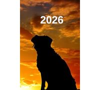 2026: calendar with animals, Dogs agenda, Journal with puppies.