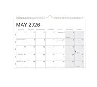 2026 calendario 2026.1-2027.6 18-month Wall Calendar Small-sized With Dual-line Binding for Home School Offices Classroom 2026 calendario mensile
