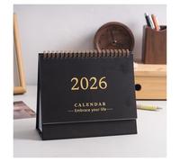 2026 calendario 2026 Desk Calendar 2025.07-2026.12 Thick Mini Creative Portable Coil Planner for or Office Use 2026 calendario mensile(Svart)