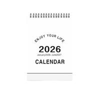 2026 calendario 2026 Desk Calendar Monthly Planner Mini Creative Portable Coil For home Office Use 2026 calendario mensile(Wit)