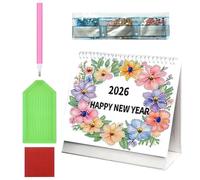 2026 Calendario Artistico Con Strass | Planner Di Date Decorativo Per 12 | Calendario Planner Da Tavolo - Per Adulti Amanti DIY Principianti Artisti Insegnanti Per Pianificazione Quotidiana