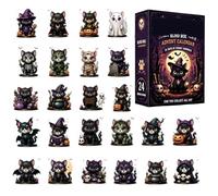 2026 Calendario 'Avvento di Halloween Decorazione Gatto Acrilico 2D Avvento