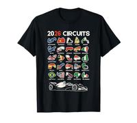 2026 Calendario Circuito Racing Car Silhouette Maglietta