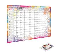 2026 Calendario Murale - Calendari A Parete A 12 Mesi Per Muro | 2026 Poster Del Programma Accademico Di Grande Pianificatore Per La Scuola Di Insegnante Di Insegnanti Universita 52 X 74 Cm