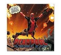 2026 Calendario Parete 30x30 CM Marvel Deadpool Spider-Man Comics Bambini Camera