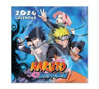 Grupo Erik: Calendario 2026 da Muro Naruto Manga | Calendario geniale 2026-30x30cm + Poster da parete in Regalo (Poster Naruto), Planner 2026 - Mensile da Parete, Naruto Gadget