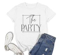 2026 Camicia da donna della Patry da festa camicie da sposa e damigella d'onore T camicia, Vino, L