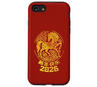 2026 Capodanno Cinese Zodiaco Cinese Anno Lunare Del Cavallo Custodia per iPhone SE (2020) / 7/8