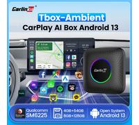 2026 CarlinKit 3 in 1 Android 13 Mini CarPlay Ai Box Android Auto Wireless CarPlay Box QCM6125 6225 8-Core Netflix integrato Google Play Store Supporto scheda SD da 512 GB Smart TV Box per auto