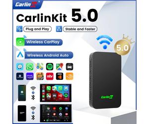 2026 CarlinKit 5.0 2Air Wireless Android Auto Box Dongle wireless CarPlay portatile per autoradio con CarPlay cablato/Android Auto