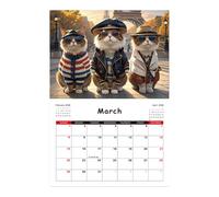 2026 Cat Calendar | Funny Cat Monthly Calendar 12 Month | Coil Binding, Jan - Dec 2026, Wall Planner For Home Decor Living Room Office School Family Scheduling Planning