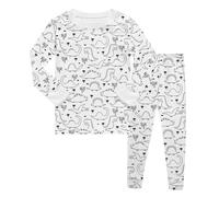 2026 Chris Bambini Schizzo Coloring Confortevole DIY Disegnato A Mano Felpa Con Cappuccio Set Unisex Bambini Felpa E Pantaloni Outfit, bianco, 45720