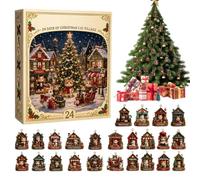 2026 Christmas - 2D Flat, Cute Kitten Ornaments, Holiday Use | Kitten - Festive Countdown for Christmas | Acrylic Panel, 24 Day Display, Cute Cat Design, Tabletop Holiday