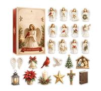 2026 Christmas Angels Eternal Advent Calendarr 24-Day Countdown | Religious Holiday Gift Set Featuring 24 Flat Acrylic Angelic Scenes To Bring Spiritual Peace And Daily Unboxing Joy