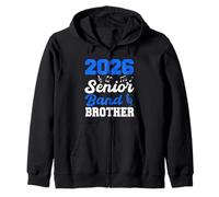 2026 Classe Fratello della Band Senior 2026 Laurea dei Genitori Felpa con Cappuccio