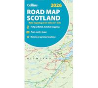 2026 Collins Road Map of Scotland: Folded Road Map