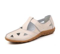 2026 Comode Scarpe Casual Da Donna Per Tempo Libero Viaggi Intrattenimento E Lavoro Slip On Design Con Gancio Loop Fastener Punta Chiusa Tacco Perfetto Primavera Estate, Beige, 40 EU