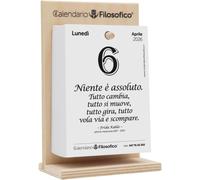 2026 Con Supporto in Legno, Formato A6 10X14 Cm, Il Primo E L'Originale Calendar