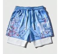 2026 Coppa del Mondo Pantaloncini casual di moda stampati con drago cinese, pantaloni della tuta alla moda per primavera/estate L,M,S,XL,XXLGrafico,LettereTessuto in maglia