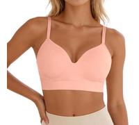 2026 Corsetto Top Coppa Fissa Supporto Biancheria Intima Senza Cuciture Che è Confortevole e Si Raccoglie Verso L'Alto Senza Anelli In Acciaio Un Reggiseno Di Grandi Dimensioni Forma, rosa, 3XL