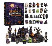 2026 Countdown Calendar - 24 Days Haunted House Collectible Figures