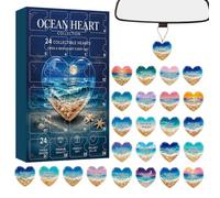 2026 Countdown Calendar Cute Mini 2D Acrylic Beach-Themed Pendant