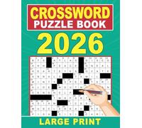 2026 Crossword Puzzle Book Large Print: Large print comfort with big clear text for relaxed solving