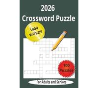 2026 Crossword Puzzle: Crossword Puzzle with Easy to Read Print |6x9 inches | 100 Puzzle...Gift for Vacations, Holidays and Free time.