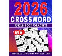 2026 Crossword Puzzles Book For Adults: Engaging puzzles to support relaxation, concentration, and cognitive health
