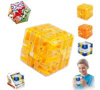 2026 - Cubo da labirinto 3D, sfera da labirinto 3D, per bambini, giochi di pazienza per adulti, adulti e adolescenti, per la gestione dello stress e la promozione del pensiero logico (tipo C)
