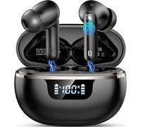 2026 Cuffie Bluetooth senza fili, Cuffie Bluetooth 5.4 HiFi Stereo, 45H Cuffie senza fili con 4 ENC Cancellazione Rumore HD Mic, IP7 Impermeabile Caschi Ricarica Rapida Tipo-C / Display LED