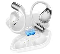 2026 Cuffie Open Ear, Auricolari Sportivi Bluetooth 6.0 con Gancio Morbido e Controllo Tattile, 40 Ore Cuffie Bluetooth con Stereo HiFi, Chiamate Chiare, Cuffie Wireless Impermeabile IP7, Bianco