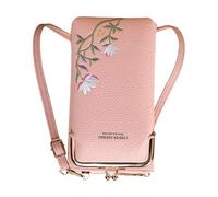 2026 - Custodia a tracolla alla moda con ricamo, sottile e salvaspazio, per l'uso quotidiano (C, 19 x 4 x 10,5 cm)