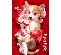 2026 Cute Corgi Puppy Weekly Planner: 6" x 9" Inches Monthly Daily Calendar