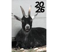 2026 Cute Goat Planner: 6" x 9" Inches Weekly Daily Calendar