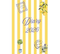 2026 Daily Diary | Amalfi-Inspired Hardback Planner with Day-to-a-Page, Monthly Budget & Notes | 7”x10” Hardcover | Fun Italian-Themed Organiser for Women & Students