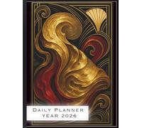 2026 Daily Planner: A4 Hardcover Day-Per-Page Diary with Modern Abstract Design: Full-Year Organizer for Productivity, Time Management, Goal Setting & Daily Scheduling