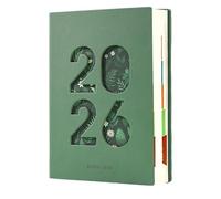 2026 Daily Planner Calendar Book - 8.27 Inches PU Leather A5 Notebook | 365-Day Tabbed Agenda With 400 Pages - Elegant Organizer per studenti e professionisti Home School Office And Travel