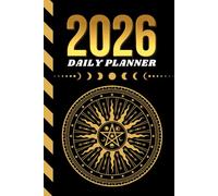 2026 Daily Planner: Hardcover / One Page Per Day / 6x9 Dated Organizer With Hourly Diary - 1 Hour Time Slots / To Do List / Notes Section / Scheduling ... Wiccan - Witch Witchy Witchcraft Theme Cover