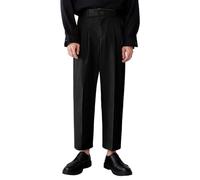2026 Damen Elastischer Bund Stretchkomfort Anzughose, aus Polyesterstoff, klare Passform, Arbeit Buero Stil, Einfach mit vorhandener Kleidung kombinierbar, Arbeitslook, Business, Nero , 3XL