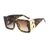 2026 Damen Trendy Design Quadratische Sonnenbrille m?nner Klassische Retro B-Dekorative Shades Eyewear, C3, Taglia unica
