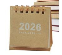 2026 Desk Calendar, 12-Month Paper Scheduler, Daily Planning Organizer Pad, Tear-Off Writable Pages, Compact Standing Design, Perfect for Home, Dorm, School Supplies, Classroom Use