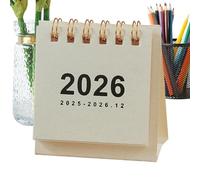 2026 Desk Calendar, 12-Month Paper Scheduler, Daily Planning Organizer Pad, Tear-Off Writable Pages, Compact Standing Design, Perfect for Home, Dorm, School Supplies, Classroom Use